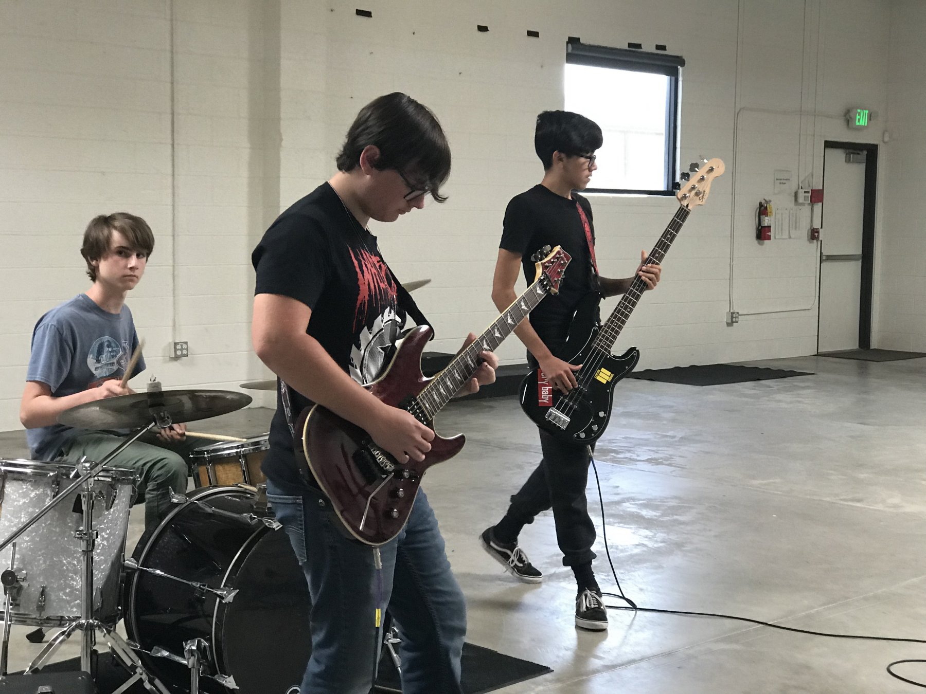 HS Band practice