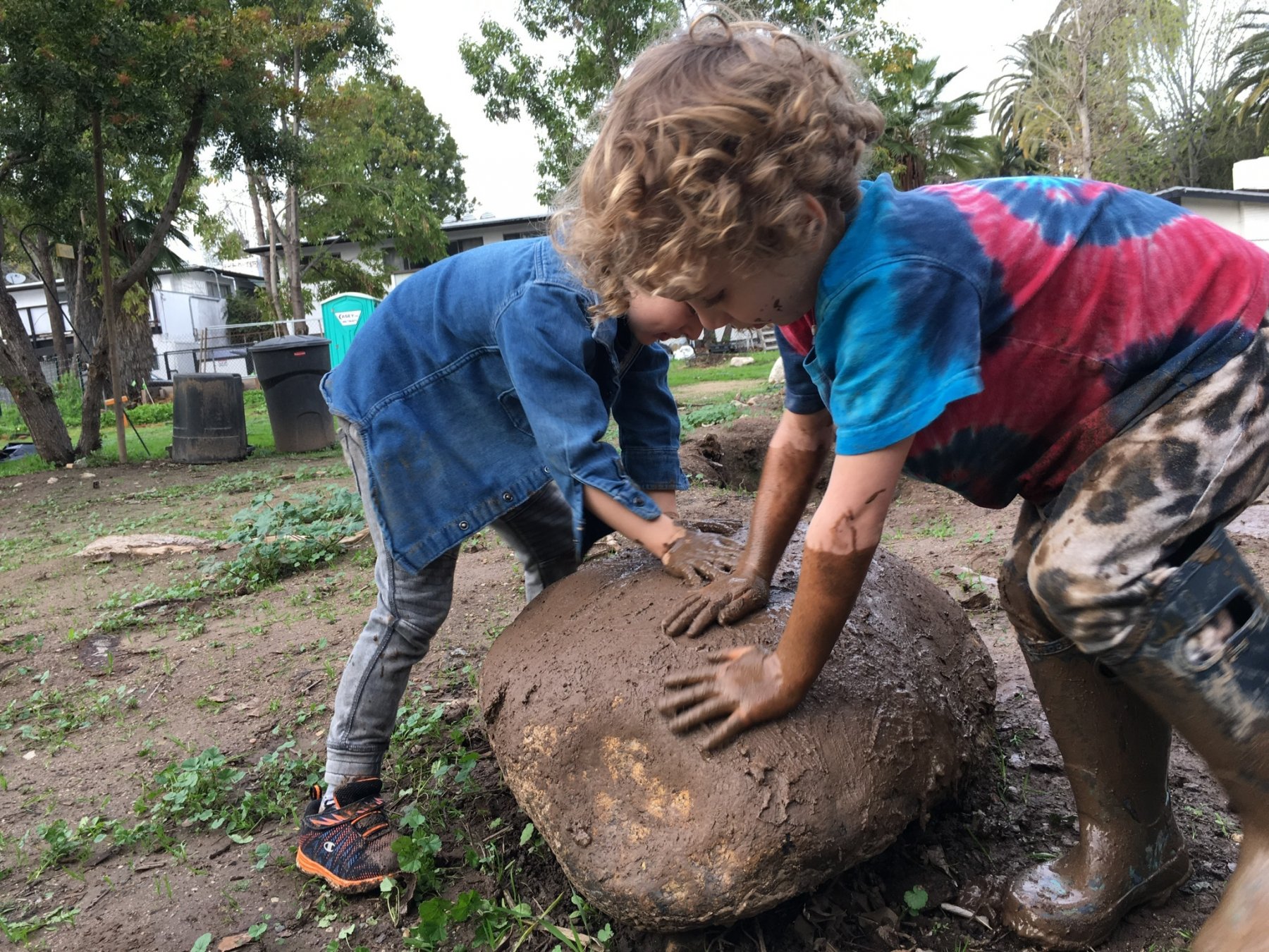 Preschool farm mud rock