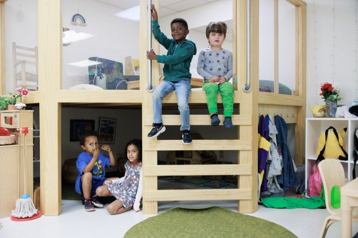 PS kids classroom play structure
